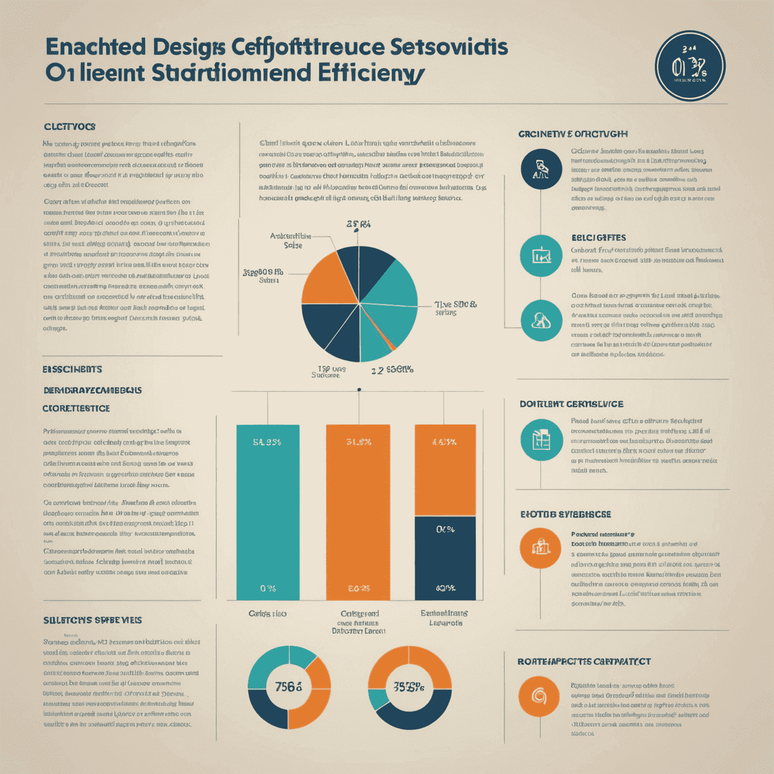 A graph or infographic showing the positive impact of Enchanted Designs' services on client satisfaction and legal process efficiency